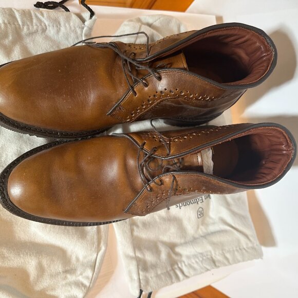 Allen Edmonds - Bellevue  Leather Boots - Men\'s Size -12D,  Color - Brown